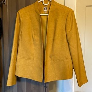 Anne Klein blazer, mustard, new, size L